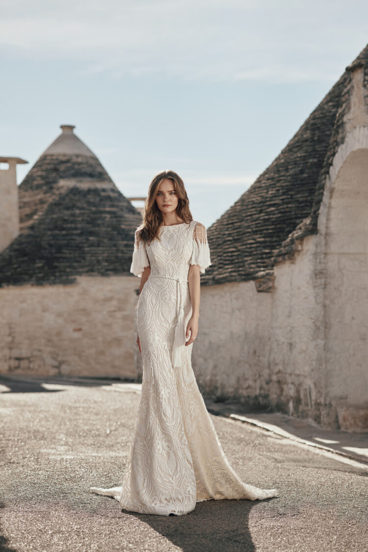 Personalised Luxury Lace Boho Mermaid Wedding Dresses For Bridal 2024  Vestidos Modest Long Beach Wedding Gowns Backless